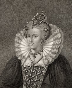 Elisabetta I, inciso da Bocquet, da 